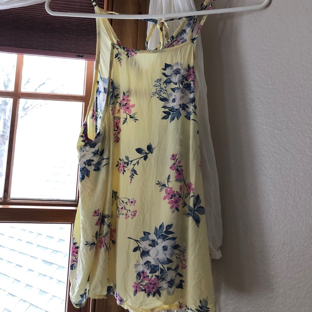 Yellow floral tank